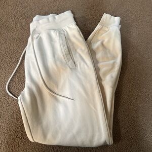 Cream colored joggers